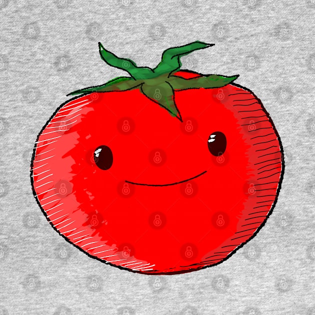 Cute Cartoon Tomato by Braznyc